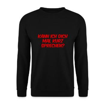 ich möchte dich sprechen - Unisex Pullover - Schwarz - Vorne - Alina (178cm) & Michal (187cm)