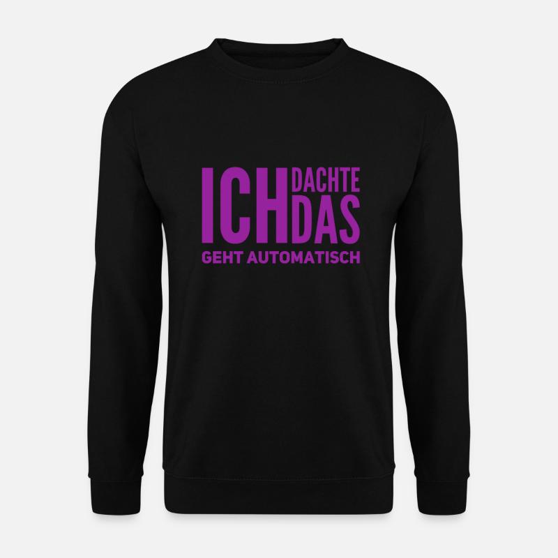 nicht von allein - Unisex Pullover - Schwarz