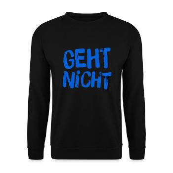 es ist kaputt - Unisex Pullover - Schwarz - Vorne - Alina (178cm) & Michal (187cm)