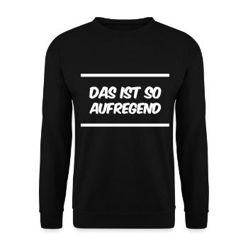 ich bin gespannt - Unisex Pullover - Schwarz - Vorne - Alina (178cm) & Michal (187cm)