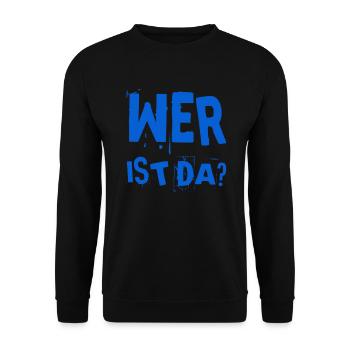 bin ich allein? - Unisex Pullover - Schwarz - Vorne - Alina (178cm) & Michal (187cm)