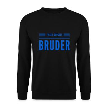 fieser, großer Bruder - Unisex Pullover - Schwarz - Vorne - Alina (178cm) & Michal (187cm)