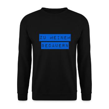 es tut mir leid - Unisex Pullover - Schwarz - Vorne - Alina (178cm) & Michal (187cm)