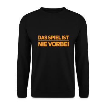 ich spiele gerne Spiele - Unisex Pullover - Schwarz - Vorne - Alina (178cm) & Michal (187cm)