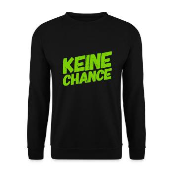 du bist chancenlos - Unisex Pullover - Schwarz - Vorne - Alina (178cm) & Michal (187cm)