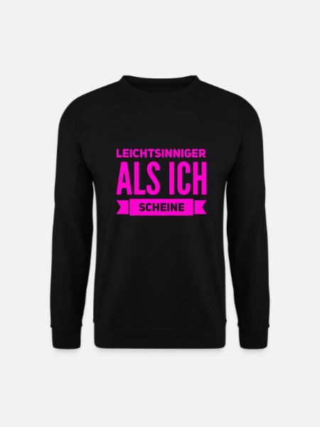 sehr leichtsinnig - Unisex Pullover - Schwarz
