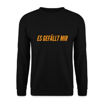 ich finde es toll - Unisex Pullover - Schwarz - Vorne - Alina (178cm) & Michal (187cm)