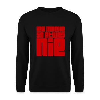 das ist nichts für mich - Unisex Pullover - Schwarz - Vorne - Alina (178cm) & Michal (187cm)