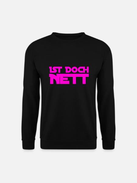 wie nett - Unisex Pullover - Schwarz