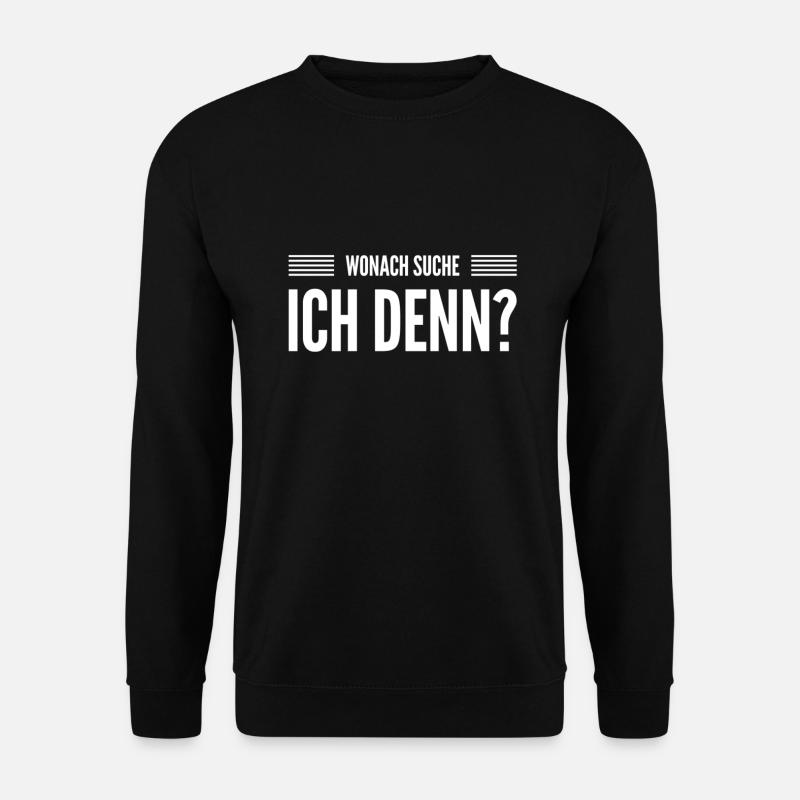 auf der Suche - Unisex Pullover - Schwarz