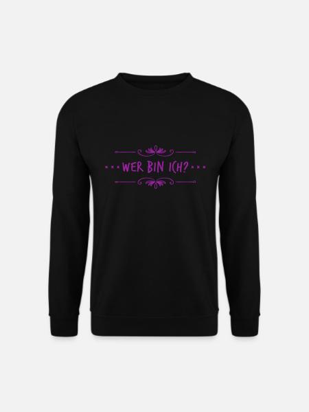 wer bin ich nur? - Unisex Pullover - Schwarz