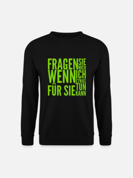 möchten Sie Unterstützung? - Unisex Pullover - Schwarz