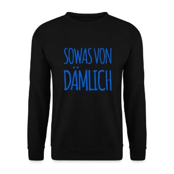 richtig doof - Unisex Pullover - Schwarz - Vorne - Alina (178cm) & Michal (187cm)