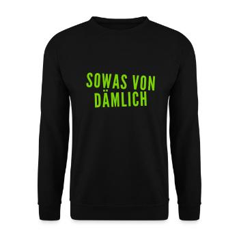 voll dumm - Unisex Pullover - Schwarz - Vorne - Alina (178cm) & Michal (187cm)