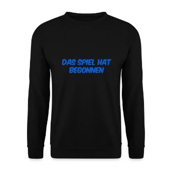 es hat begonnen - Unisex Pullover - Schwarz - Vorne - Alina (178cm) & Michal (187cm)