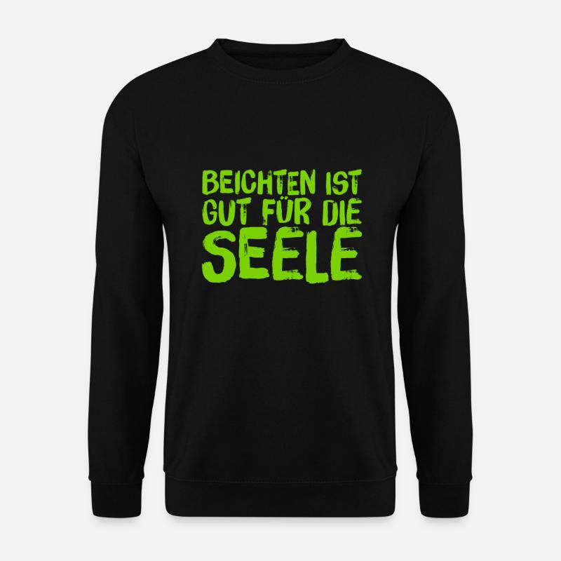 gut für die Seele - Unisex Pullover - Schwarz