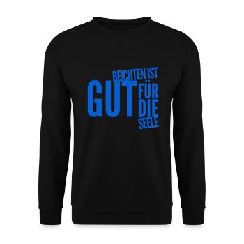 beichten tut gut - Unisex Pullover - Schwarz - Vorne - Alina (178cm) & Michal (187cm)