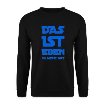 ich bin einzigartig - Unisex Pullover - Schwarz - Vorne - Alina (178cm) & Michal (187cm)