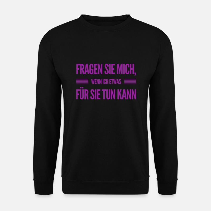 Hilfe gefällig? - Unisex Pullover - Schwarz
