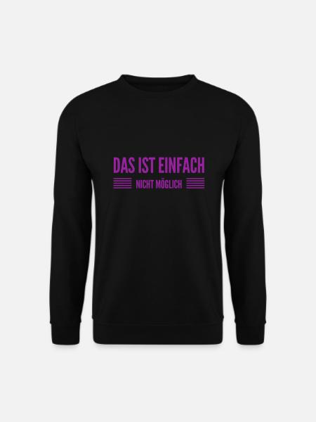 ich kann es nicht fassen - Unisex Pullover - Schwarz
