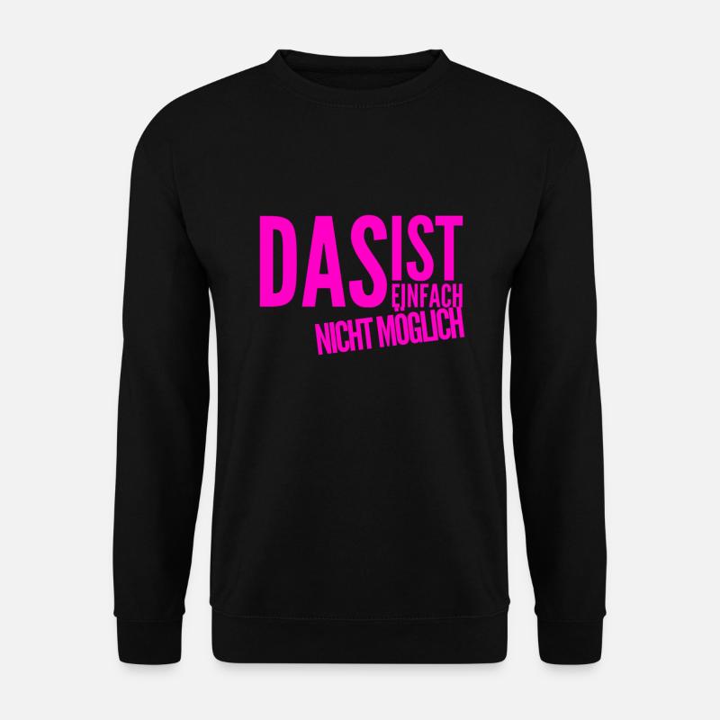 ich wunder mich - Unisex Pullover - Schwarz