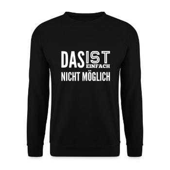 wie kann das denn nur sein - Unisex Pullover - Schwarz - Vorne - Alina (178cm) & Michal (187cm)