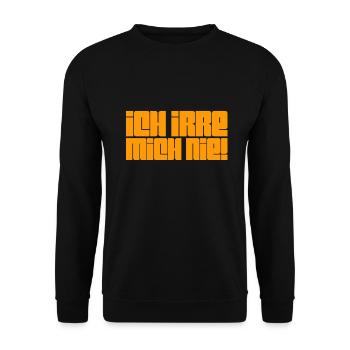 ich bin perfekt - Unisex Pullover - Schwarz - Vorne - Alina (178cm) & Michal (187cm)