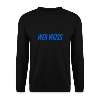 keine Ahnung - Unisex Pullover - Schwarz - Vorne - Alina (178cm) & Michal (187cm)