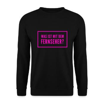 was soll das? - Unisex Pullover - Schwarz - Vorne - Alina (178cm) & Michal (187cm)