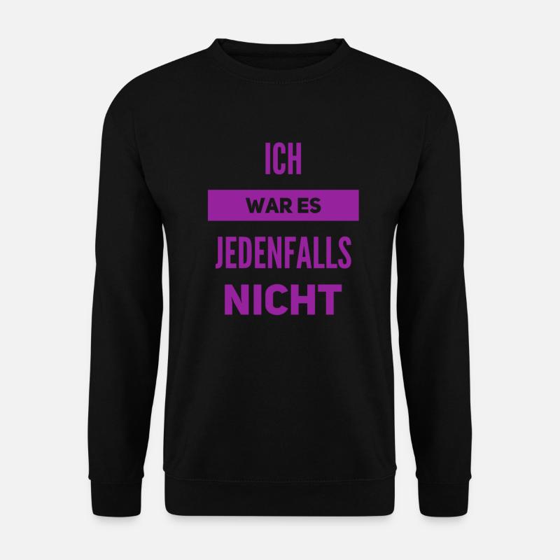 mich trifft keine Schuld - Unisex Pullover - Schwarz