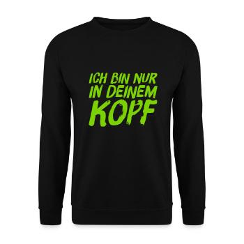 ich habe dich manipuliert - Unisex Pullover - Schwarz - Vorne - Alina (178cm) & Michal (187cm)