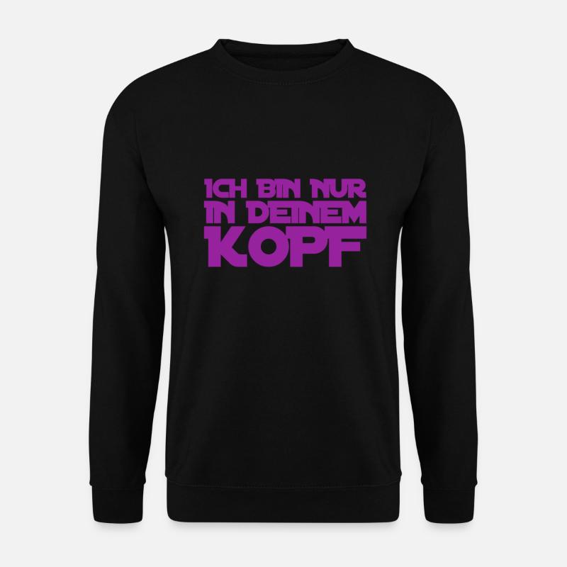 das ist eingebildet - Unisex Pullover - Schwarz