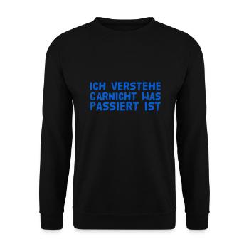 völliges Unverständnis - Unisex Pullover - Schwarz - Vorne - Alina (178cm) & Michal (187cm)