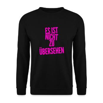 offensichtlich - Unisex Pullover - Schwarz - Vorne - Alina (178cm) & Michal (187cm)
