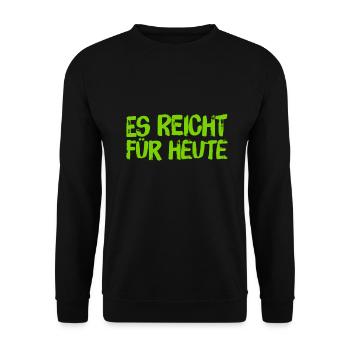 ich will nicht mehr - Unisex Pullover - Schwarz - Vorne - Alina (178cm) & Michal (187cm)