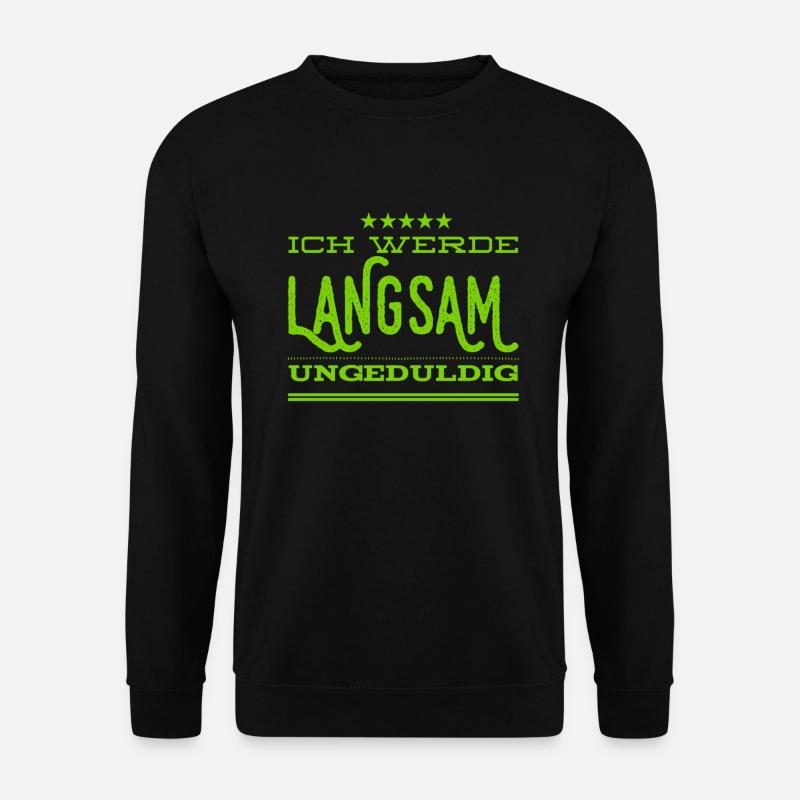 angespannt - Unisex Pullover - Schwarz