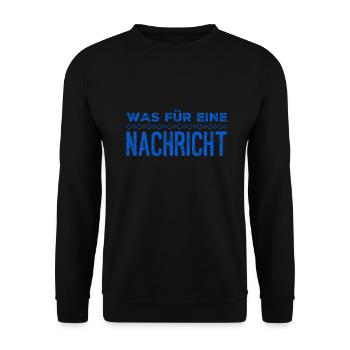 das kam unerwartet - Unisex Pullover - Schwarz - Vorne - Alina (178cm) & Michal (187cm)