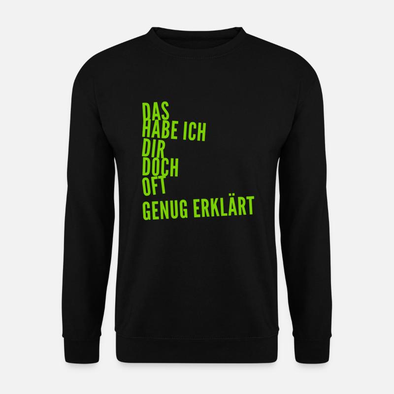 keinen Bock mehr - Unisex Pullover - Schwarz