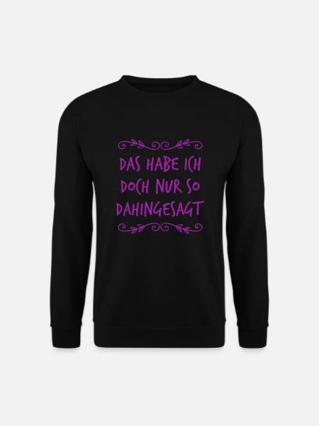 das war belanglos - Unisex Pullover - Schwarz