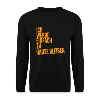keine Lust auf Party - Unisex Pullover - Schwarz - Vorne - Alina (178cm) & Michal (187cm)