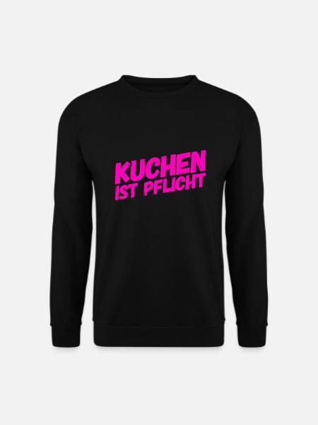 Kuchen muss sein - Unisex Pullover - Schwarz