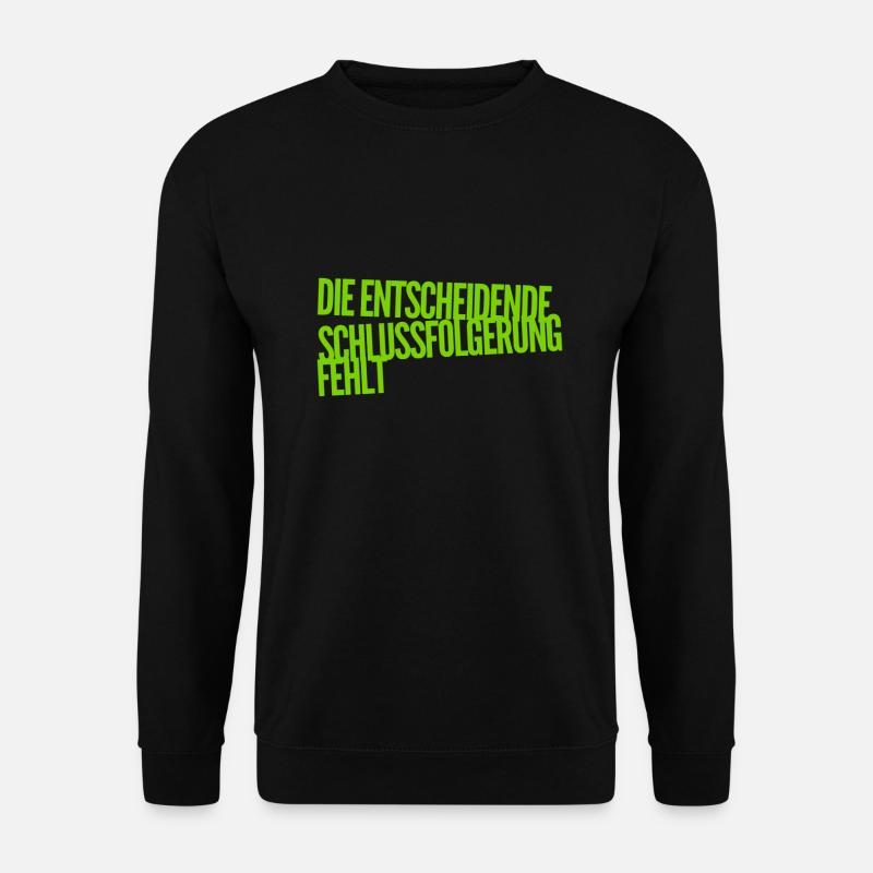 nicht vollständig - Unisex Pullover - Schwarz