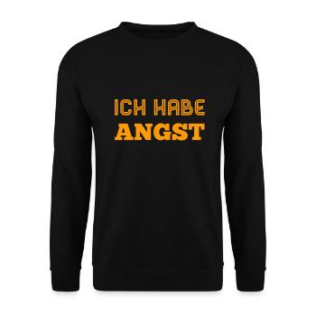 voller Angst - Unisex Pullover - Schwarz - Vorne - Alina (178cm) & Michal (187cm)
