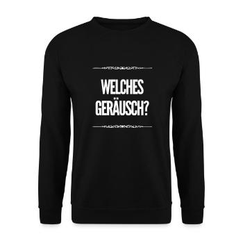 ich höre nichts - Unisex Pullover - Schwarz - Vorne - Alina (178cm) & Michal (187cm)