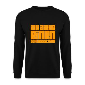 ich fange neu an - Unisex Pullover - Schwarz - Vorne - Alina (178cm) & Michal (187cm)