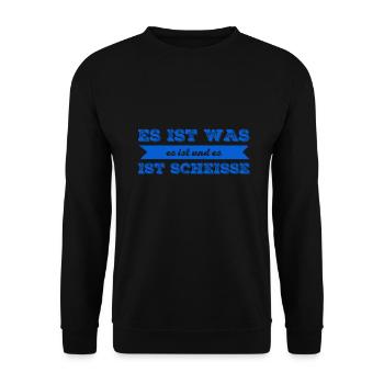 ich habe schlechte Laune - Unisex Pullover - Schwarz - Vorne - Alina (178cm) & Michal (187cm)