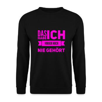 das verstehe ich nicht - Unisex Pullover - Schwarz - Vorne - Alina (178cm) & Michal (187cm)