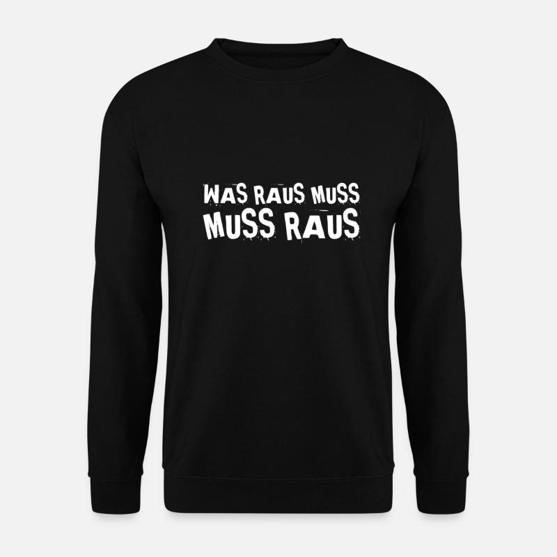 es will raus - Unisex Pullover - Schwarz