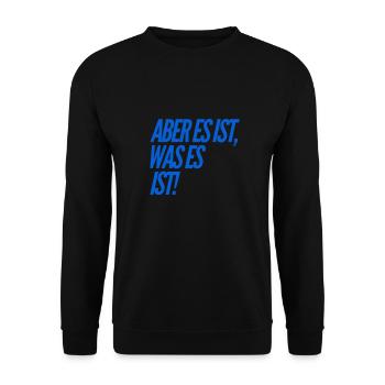 ich bleibe locker - Unisex Pullover - Schwarz - Vorne - Alina (178cm) & Michal (187cm)