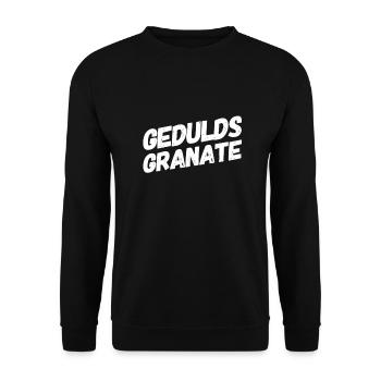 ich liebe Geduld - Unisex Pullover - Schwarz - Vorne - Alina (178cm) & Michal (187cm)